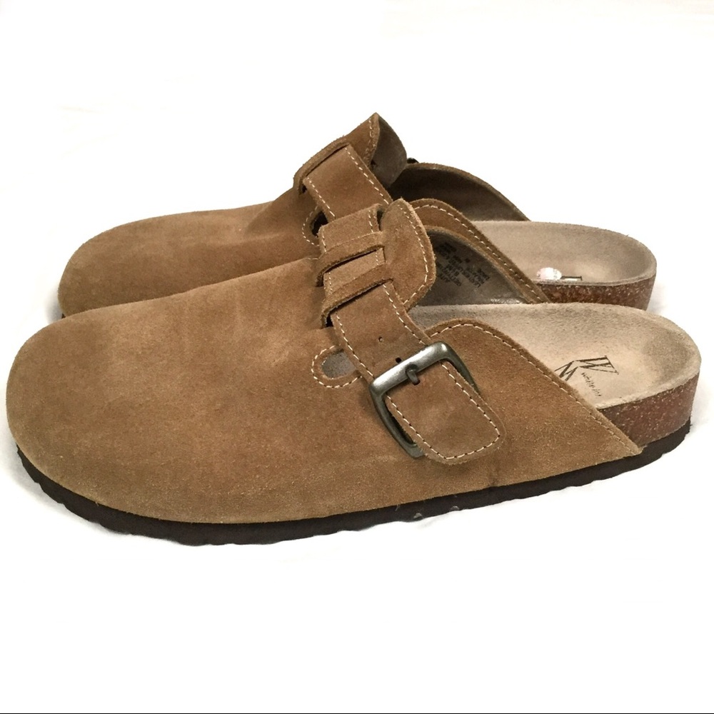 White Mountain Getty Clog Leather Slip On Shoes